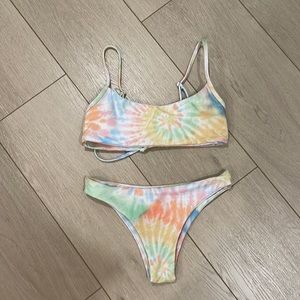 Skatie swim set tie dye